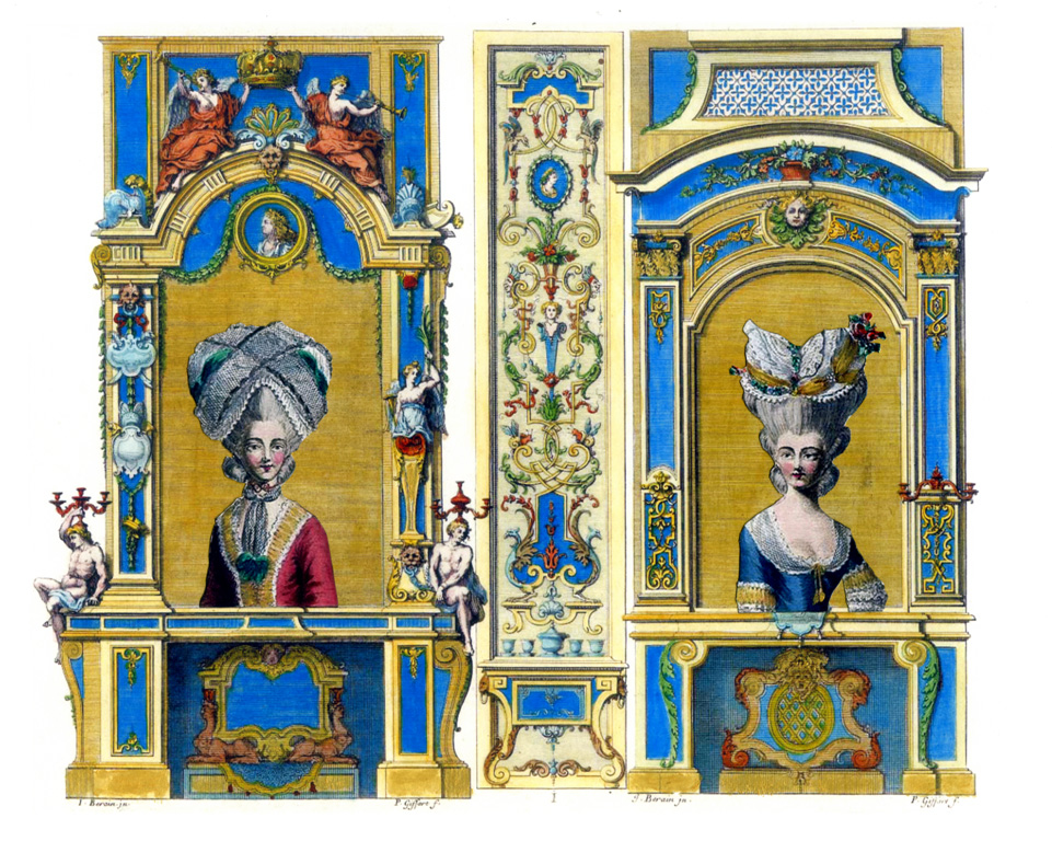Figurine barocche - collage 22x18